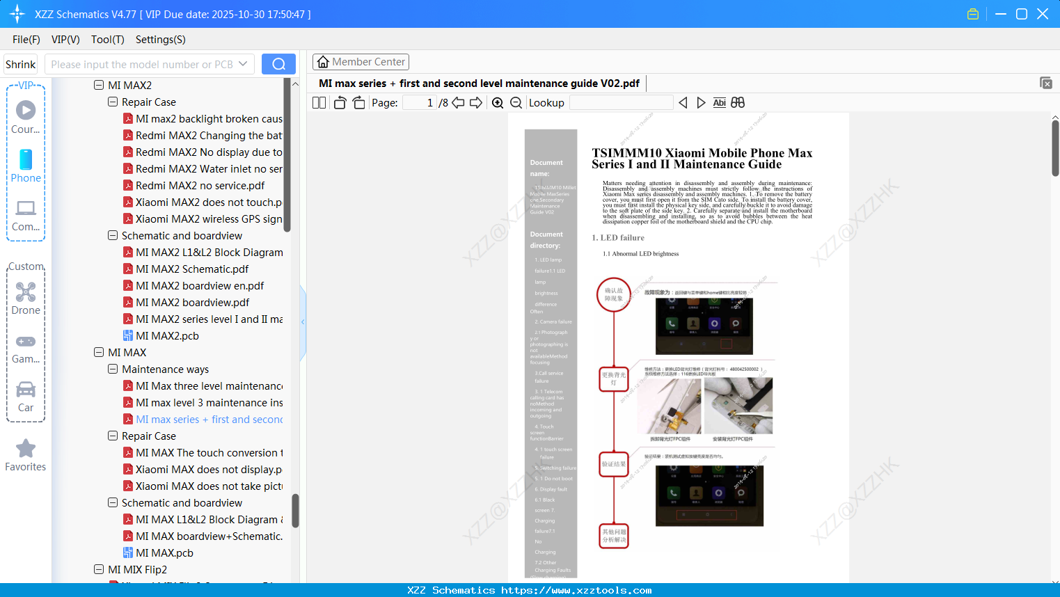 Xiaomi MI Max Series + First And Second Level Maintenance Guide V02